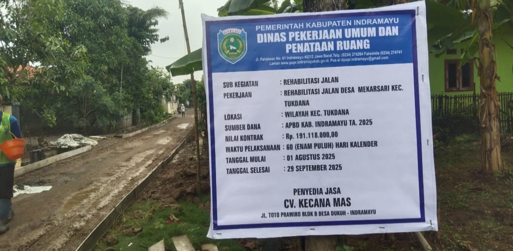 Warga Desa Mekarsari Merasa Puas Dibangunnya Jalan Lingkungan, CV Kencana Mas